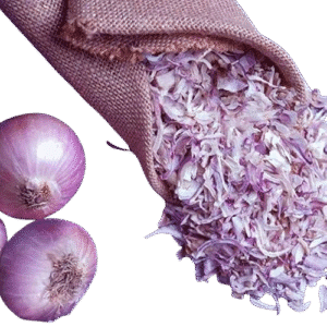 pink onion flakes